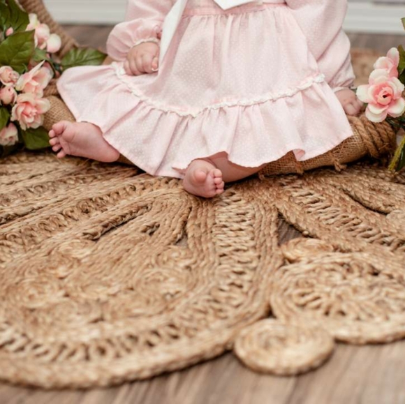 Vintage Frilly Pink Swiss Dot and Lace Dress - Picture 5 of 6